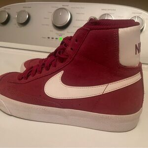 Nike Burgundy High-Top Sneakers